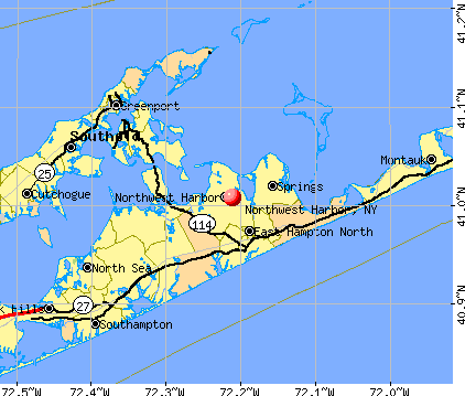 Northwest Harbor, NY map