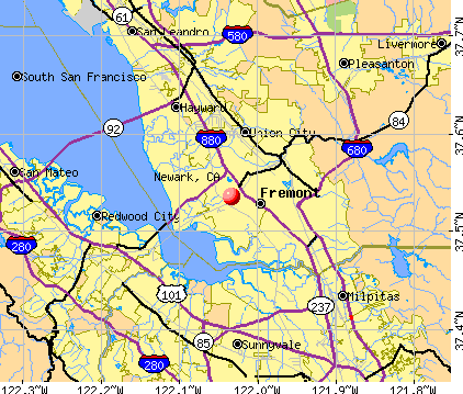 Newark, CA map