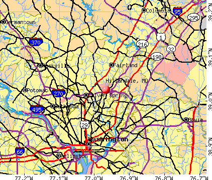 Hillandale, MD map