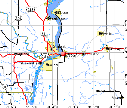 Hamilton, IL map