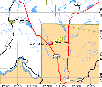 Deer Park, WA map