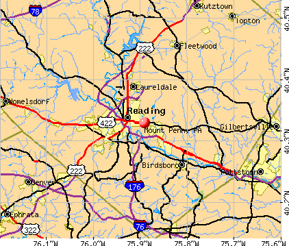 Mount Penn, PA map