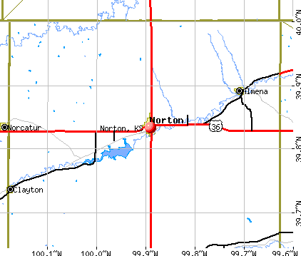 Norton, KS map