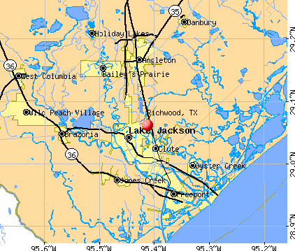 Richwood, TX map