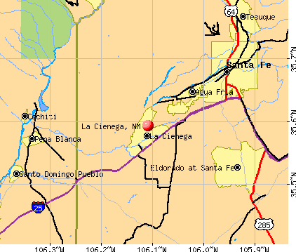 La Cienega, NM map