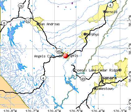 Angels City, CA map