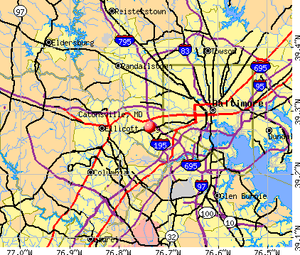 Catonsville, MD map