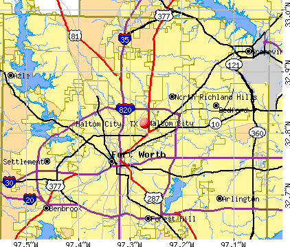 Haltom City, TX map