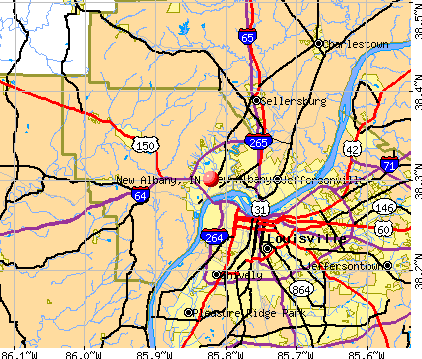New Albany, IN map