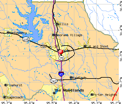 Montgomery County Texas Map Zip Codes