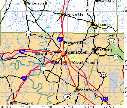 Hagerstown, MD map