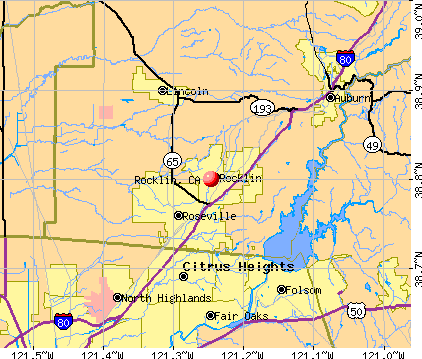 Rocklin, CA map