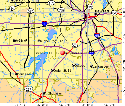 Duncanville, TX map