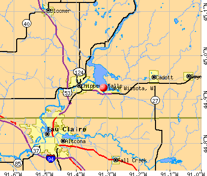 Lake Wissota, WI map