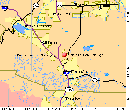 Murrieta Hot Springs, CA map