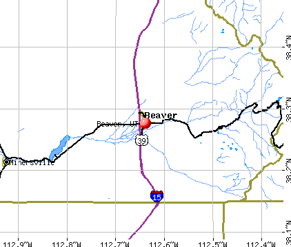 Beaver, UT map