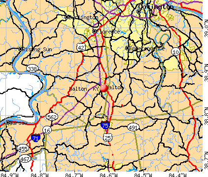Walton, KY map