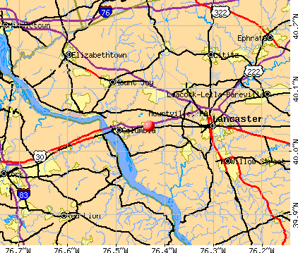 Mountville, PA map