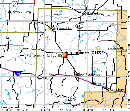 Montgomery City, MO map