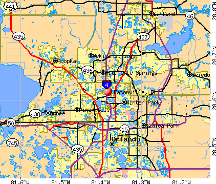 Eatonville, FL map