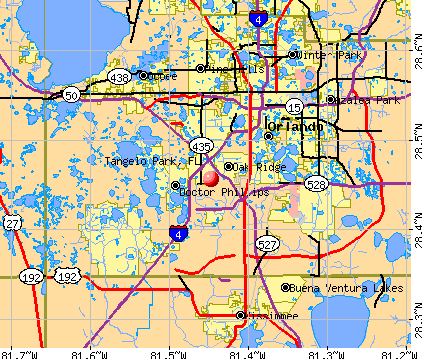 Tangelo Park, FL map