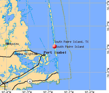 South Padre Island, TX map