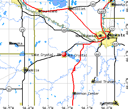 Lake Crystal, MN map