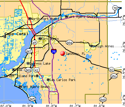 Gateway, FL map