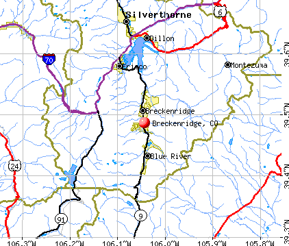 Breckenridge, CO map