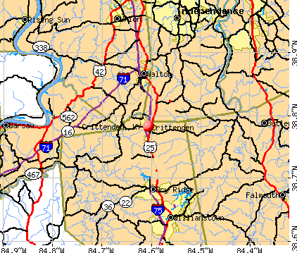 Crittenden, KY map