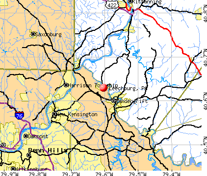 Leechburg, PA map