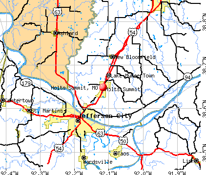 Holts Summit, MO map