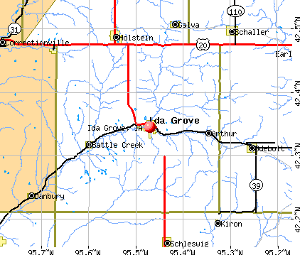 Ida Grove, IA map