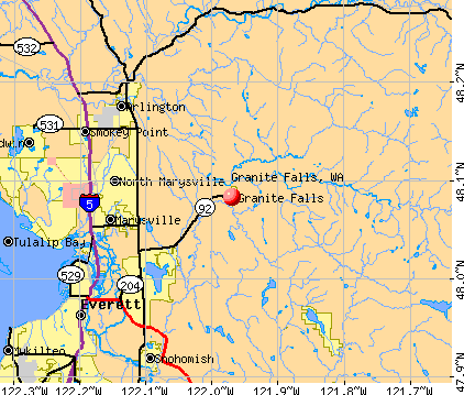 Granite Falls, WA map