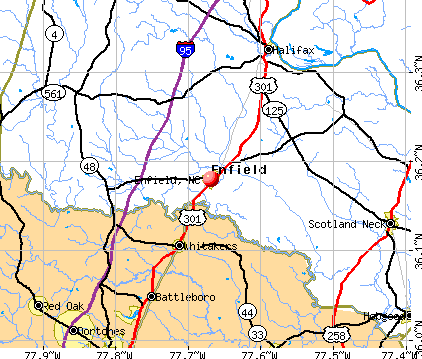 Enfield, NC map