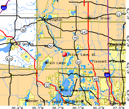 Silver Lake, WI map