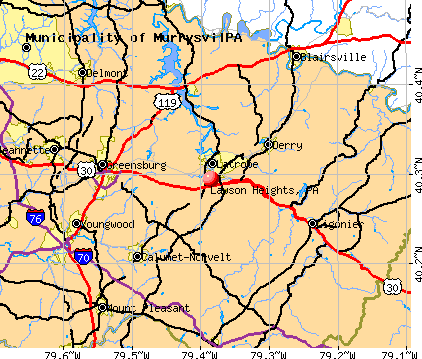 Lawson Heights, PA map
