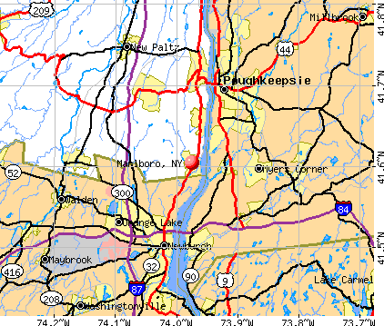 Marlboro, NY map