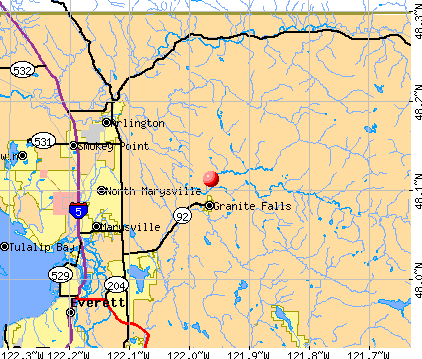 Jordan Road-Canyon Creek, WA map