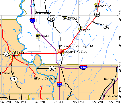 Missouri Valley, IA map