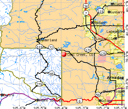 Coal Creek, CO map