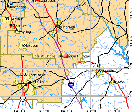 Locust Grove, GA map