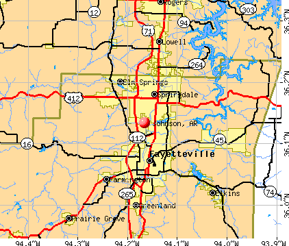 Johnson, AR map