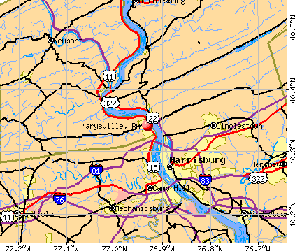 Marysville, PA map