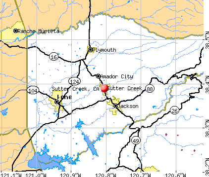 Sutter Creek, CA map