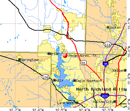 Pecan Acres, TX map