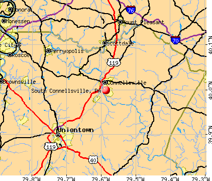 South Connellsville, PA map