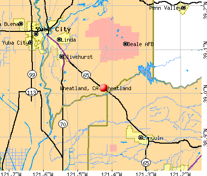 wheatland ca map city california population data