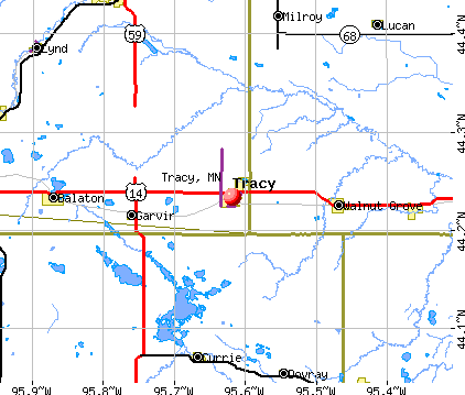 Tracy, MN map