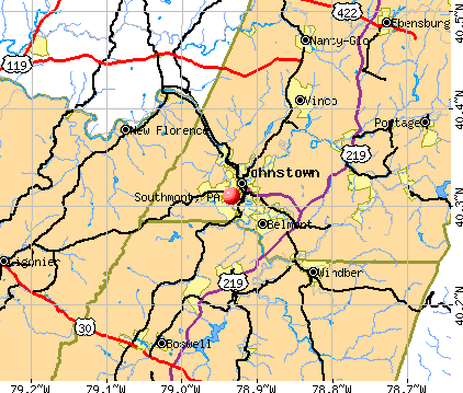 Southmont, PA map